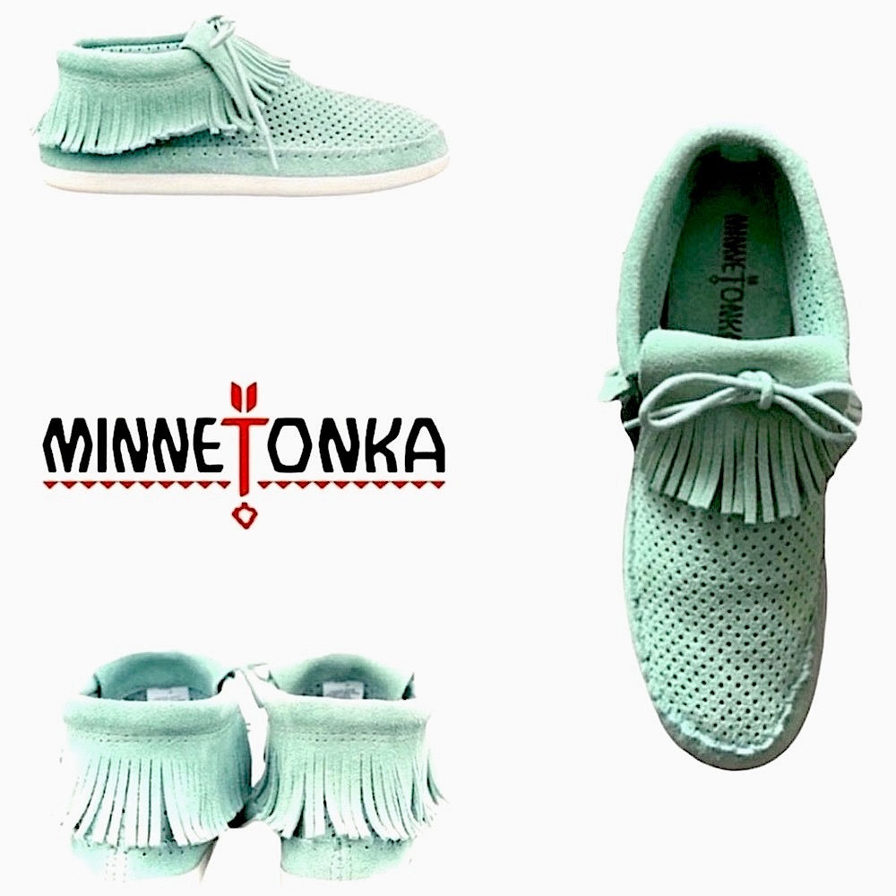 Minnetonka HTF Suede Mocc Fringe Bootie